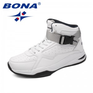 BONA New Classics Style Men Basketball Shoes Lace Up Men Athletic Shoes Outdoor Jogging Shoes Comfortable Sneakers Shoes Men
