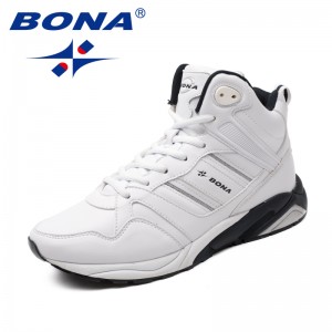 BONA New Arrival Classics Style Men Running Shoes Lace Up Men Athletic Shoes High Upper Men Jogging Sneakers Fast Free Shipping