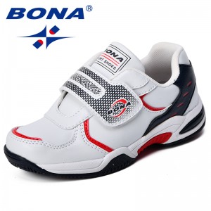 BONA New Fashion Style Kids Sport Shoes Popular Synthetic Girls Sneakers Shoes Hook & Loop Children Casual Shoes Comfortable