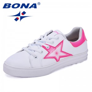 BONA New Classics Style Women Skateboarding Shoes Lace Up Female Sport Shoes Synthetic Lady Outdoor Jogging Shoes Sneakers