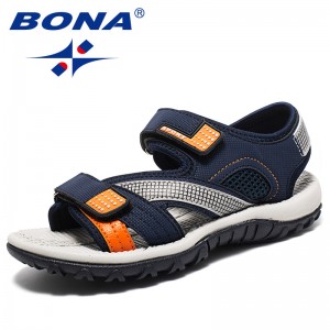 BONA New Classics Style Children Sandals Synthetic Nubuck Boys Summer Shoes Ankle Strap Kids Beach Sandals Soft Free Shipping
