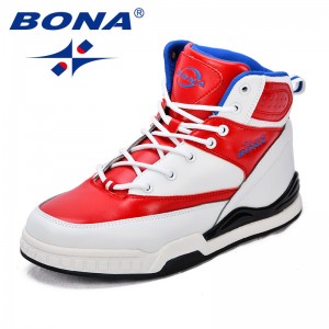 BONA New Arrival classics Style Men Basketball Shoes High Upper Men Athletic Shoes Lace Up Men Outdoor Jogging Shoes Sneakers