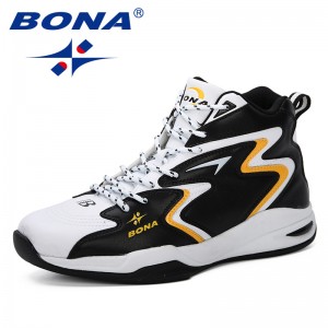 BONA 2019 New Popular Thick Sole Men Basketball Shoes Sneakers Footwear Male Sport Shoes Outdoor Boys Basket Ball Shoes Men