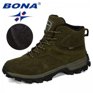 BOAN 2019 New Designers Hiking Shoes Men Non-Slip Wear Mountain Climbing Shoes Outdoor Men Hunting Trekking Sneakers Comfortable