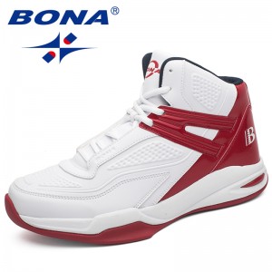 BONA New Arrival Popular Style Men Basketball Shoes Outdoor Jogging Sneakers Lace Up Men Athletic Shoes Light Soft Free Shipping