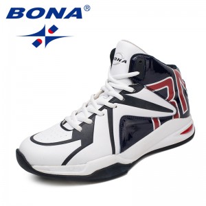 BONA New Classics Style Men Basketball Shoes Lace Up Men Sport Shoes Outdoor Sneakers Comfortable Breathable Fast Free Shipping