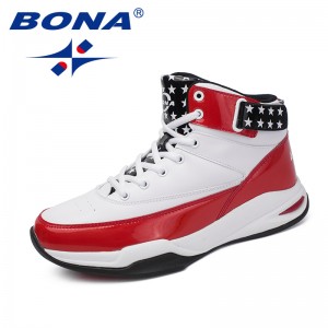 BONA New Arrival Classics Style Men Basketball Shoes Lace Up Men Athletic Shoes Outdoor Jogging Shoes High Upper Sneakers Shoes