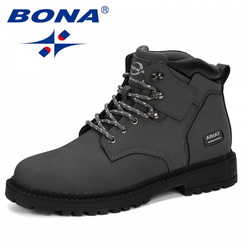 BONA New Style 2019 Men Boots Autumn 