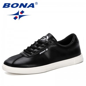 BONA 2019 New Style Men Sneakers Men Casual Shoes Fashion Platform Flats Basket Homme Comfortable Trainers Chaussures Hommes