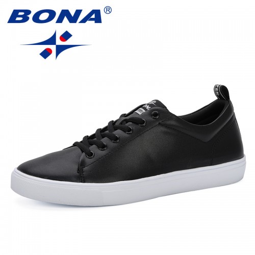 BONA 2019 Spring Summer Flat Shoes Men 