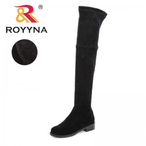 ROYYNA Knee High Basic Boots Women Shoes Spring Autumn Women Booties Over Knee Boots Womens Boots Fashionable Comfortable Trendy