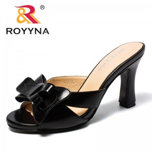 ROYYNA New Classics Style Women Slippers Microfiber Feminimo Summer Shoes Butterfly-Knot Lady Sandals Light Fast Free Shipping