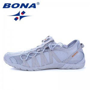 BONA Shoes made in China Men Running Shoes Lace Up Athletic Shoes Outdoor Walkng jogging Sneakers Comfortable Fast Free Shipping