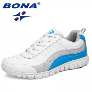 BONA China Shoes  Women Running Shoes Lace Up Athletic Shoes Outdoor Walking Jogging Shoes Comfortable Sneakers Free Shipping