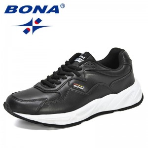 BONA 2021 New Designers Classics Breathable Casual Running Shoes Men Non-slip Outdoor Walking Shoes Man Sport Shoes Mansculino