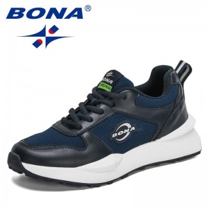 BONA 2021 New Designers Luxury Sneakers Men City Leisure Casual Shoes Man Breathable Comfortable Walking Footwear Mansculino