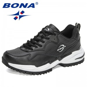 BONA 2021 New Designers Classics Sneakers Men Sports Shoes Running Shoes Man Outdoor Flats Shoes Mansculino Walking Footwear