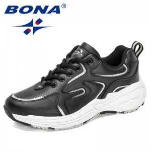 BONA 2021 New Designers Wedges Tennis Sneakers Women Vulcanize Running Sport Shoes Ladies Jogging Footwear Trainers Zapatillas