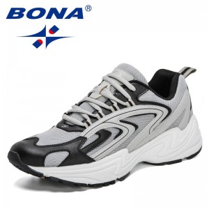 BONA 2021 New Designers Hight Quality Outdoor Sneakers Men Trendy Casual Shoes Man Leisure Walking Footwear Mansculino Comfort