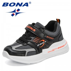 BONA 2021 New Designers Children Trendy Sneakers Sport Shoes Child Leisure Trainers Boys Casual Footwear Girls Sport Shoes Kids