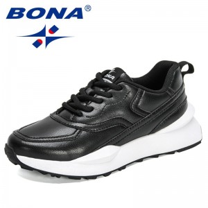 BONA 2021 New Designers Trendy Chunky Sneakers Women Platform Fashion Breathable Comfort Casual Shoes Ladies Leisure Footwear