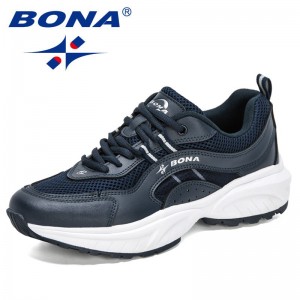 BONA 2021 New Designers Light Running Shoes Men Casual Breathable Casual Sneakers Man Fashion Jogging Athletic Shoes Students
