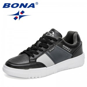 BONA 2021 New Designers Platform Trendy Sneakers Men Loafers Casual Shoes Man Comfy Sapato Masculino Krasovki Zapatos De Hombre