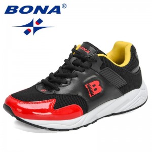 BONA 2021 New Designers Classics Sneakers Men Outdoor Casual Shoes Breathable Leisure Footwear Man Walking Shoes Mansculino Soft