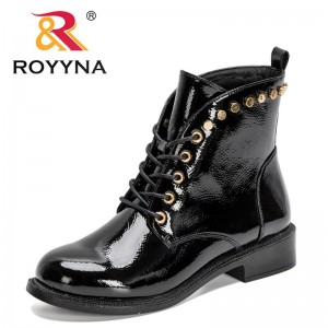 ROYYNA 2022 New Designers Casual Shoes Women Trendy Sneakers Shoes Woman High Top Footwear Feminino Ankle Boots Ladies Comfort