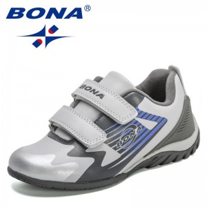 BONA 2021 New Designers Trendy Tennis Shoes Children Running Sneakers Luxury Brand Girls Sports Shoes Boys Casual Shoes Child