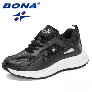 BONA 2021 New Designers Light Weight Sports Shoes Women Running Casual Walking Sneakers Ladies Tenis Shoe Feminino Zapatos Mujer