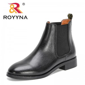 ROYYNA 2022 New Designers Chelsea Boots Women High Top Shoes Stretch Slip on Fashion Cool Boots Woman Black Ankle Boots Feminimo