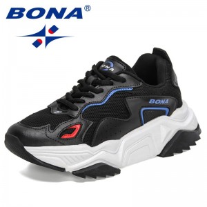 BONA 2021 New Designers Running Shoes Breathable Outdoor Sports Shoes Women Trendy Sneakers Ladies Athletic Training Footwear