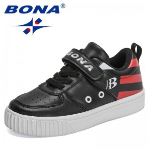 BONA 2021 New Designers Fashion Casual Shoes Children Running Sneakers Child Luxury Brand Walking Sport Shoes Kids Flaform Shoes