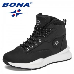 BONA 2021 New Designers High Top Sneakers Men Casual Shoes Man Action Leather Shoes Luxury Brand Winter Warm Footwear Mansculino