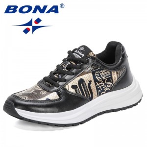BONA 2021 New Designers Fashion Casual Walking Shoes Women Chunky Sneakers Shoes Ladies Leisure Comfortable Footwear Feminimo