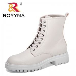 ROYYNA 2021 New Designers Platform Boots Chunky Motorcycle Boots for Women Winter High Quality Boots Ladies Ankle Boots Feminimo
