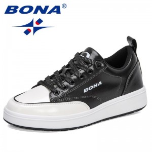 BONA 2021 New Designers High Quality Platform Shoes Women Luxury Brand Classics Sneakers Ladies Leisure Footwear Feminimo Trendy
