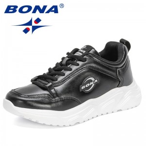 BONA 2021 New Designers Sneakers Chunky Platform Casual Shoes Women Luxury Brand Vulcanized Shoes Lady High Quality Walking Shoe