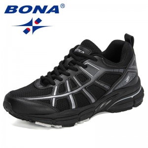BONA 2021 New Designers Light Running Shoes High Quality Sneakers Men Outdoor Comfortable Breathable Sports Walking Shoes Man
