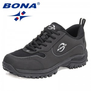 BONA 2022 New Designeres Hiking Shoes Outdoor Hunting Shoes Men Wear-resistant Sport Trekking Walking Shoes Man Jogging Footwear