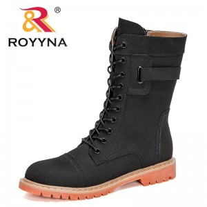 ROYYNA 2022 New Designers Brand Boots Women Winter Boots Fashion Zipper Botas Mujer Platform Round Toe Ankle Boots Feminimo