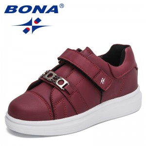 BONA 2022 New Designers Classics Sneakers Kids Casual Shoes Outdoor Sport Shoes Children Breathable Training Shoes Platform Shoe