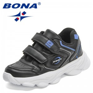 BONA 2022 New Designers Classics Sneakers Sport Shoes Children Leisure Trainers Casual Shoes Kids Brand High Quality Footwear