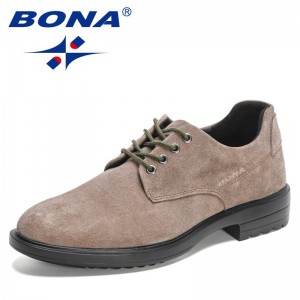 BONA 2022 New Designers Brogue Shoes Suede Breathable Business Dress Shoes Men Fashion Trend Luxury Casual Shoes Man Footwear