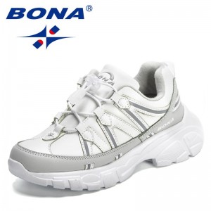 BONA 2022 New Designers Fashion Sneakers Boys Girls Sports Running Shoes Kids Breathable Tennis Shoes Lightweight Jogging Shoes