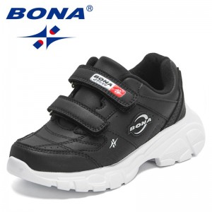 BONA 2022 New Designers Popular Sport Shoes Children Running Sneakers Casual Breathable Fashion Shoes Kids Jogging Walking Shoes