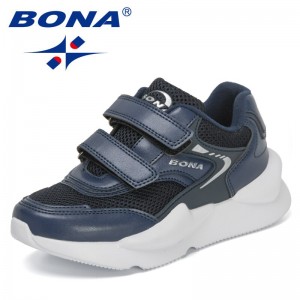 BONA 2022 New Designers Classics Sneakers Sport Shoes Children Leisure Trainers Casual Shoes Kids Jogging Walking Footwear Child