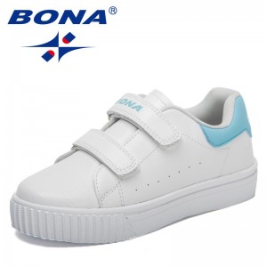BONA 2022 New Designers Classics Sport Shoes Children Flat Soft Comfortable Casual Running Sneakers Kids Platform Footwear Child