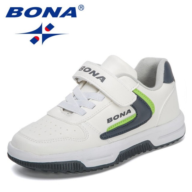 BONA 2022 New Designers Brand High Quality Running Shoes Children Non-slip Flat Sneakers Kids Sports Shoes Jogging Footwear Soft
